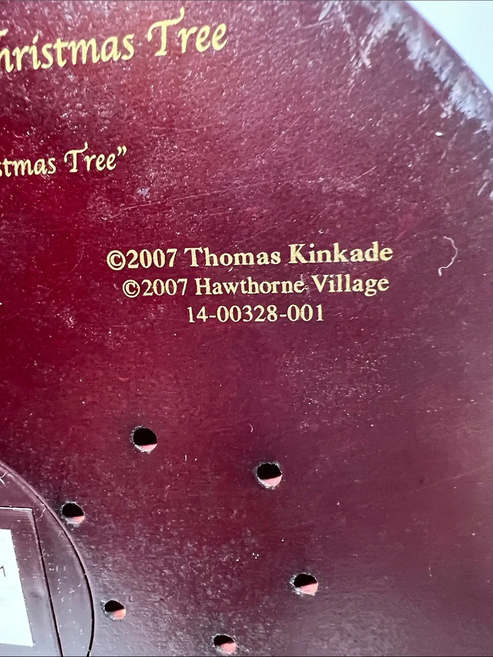 Hawthorne Village Thomas Kinkade Wonderland Express Christmas Tree - Train Music